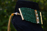 Kundan green beads choker (4-7129)(R)(PREORDER)