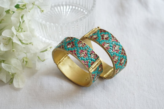 Kundan Stone Bangle (3-505)(A) Openable