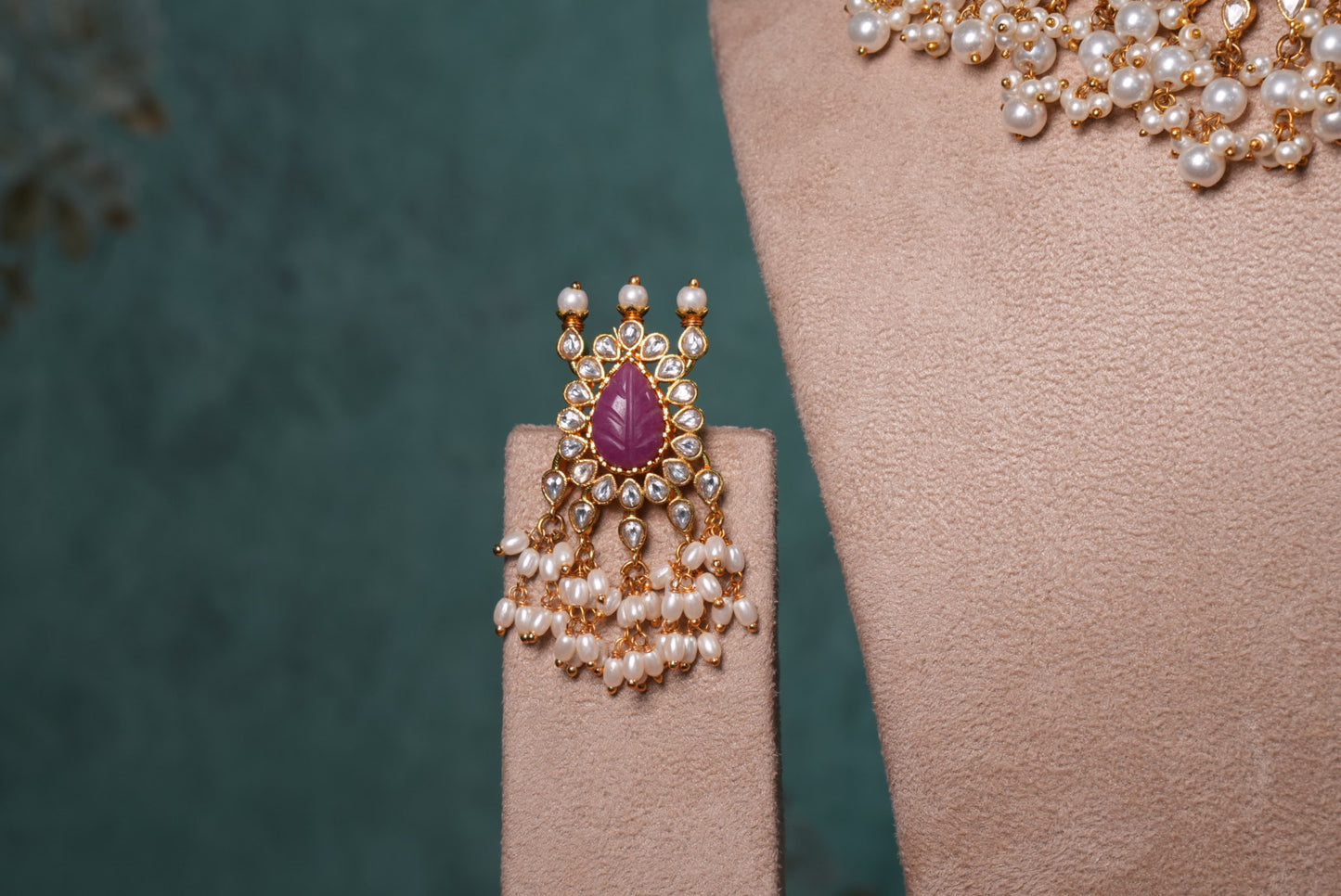 Navratan Kundan Necklace Set (4-8993)(KA) (PREORDER) (Made IN 7-8 DAYS TIME) - JEWELSTYLE