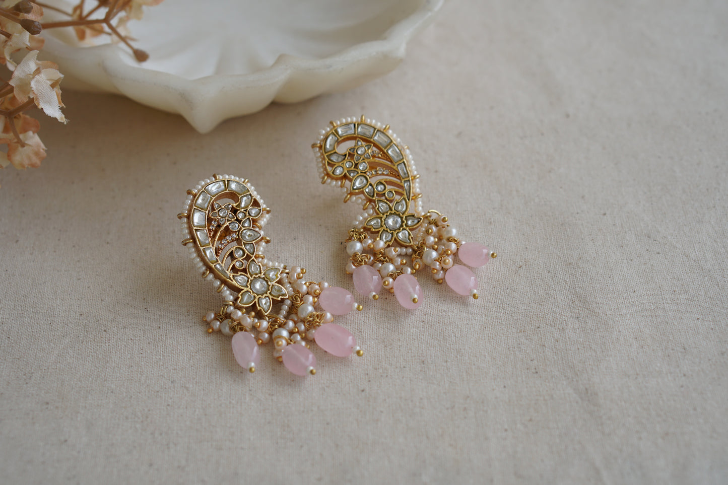 Kundan Earrings (1-5034)(A) - JEWELSTYLE