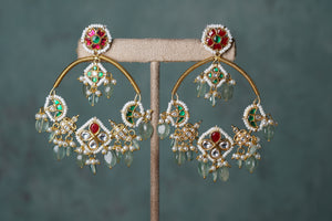 kundan bali Earrings (1-4619)(R)(ALREADY DISCOUNTED