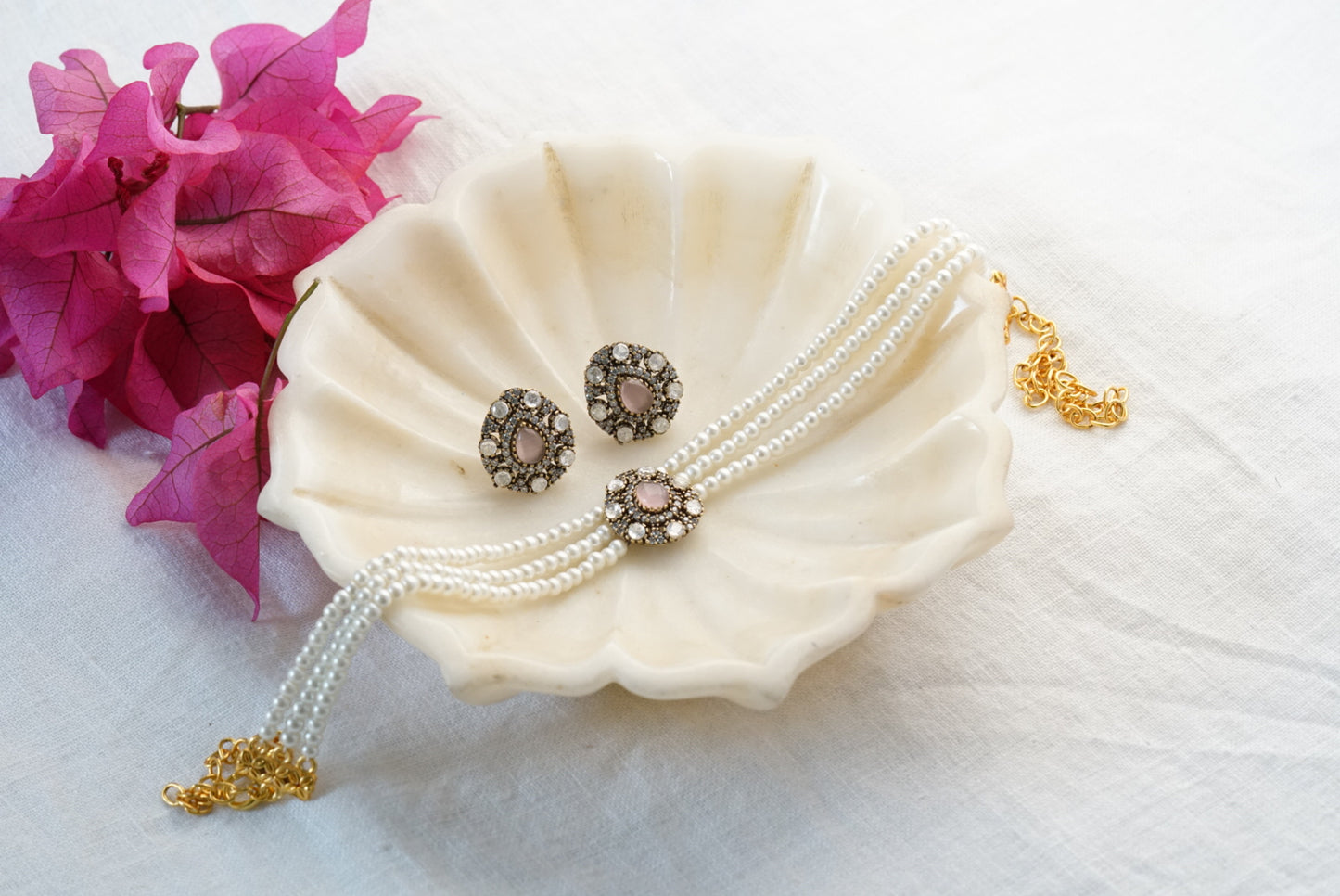 polki choker set (4-6834)(R)(already discounted)