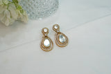 White stone polki  Earring (1-4203)(B)