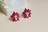 Red stone ad studs(1-4628)(EX)