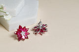 Red stone ad studs(1-4628)(EX)