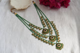 Kundan 3 line ranihaar necklace  (4-7766) (A)