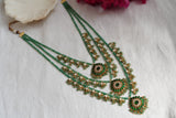 Kundan 3 line ranihaar necklace  (4-7766) (A)