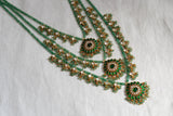 Kundan 3 line ranihaar necklace  (4-7766) (A)