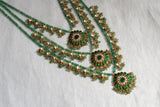 Kundan 3 line ranihaar necklace  (4-7766) (A)