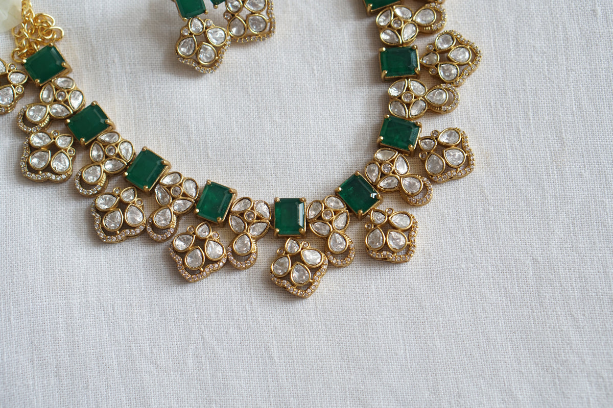 Polki necklace Set (4-9623)(K)