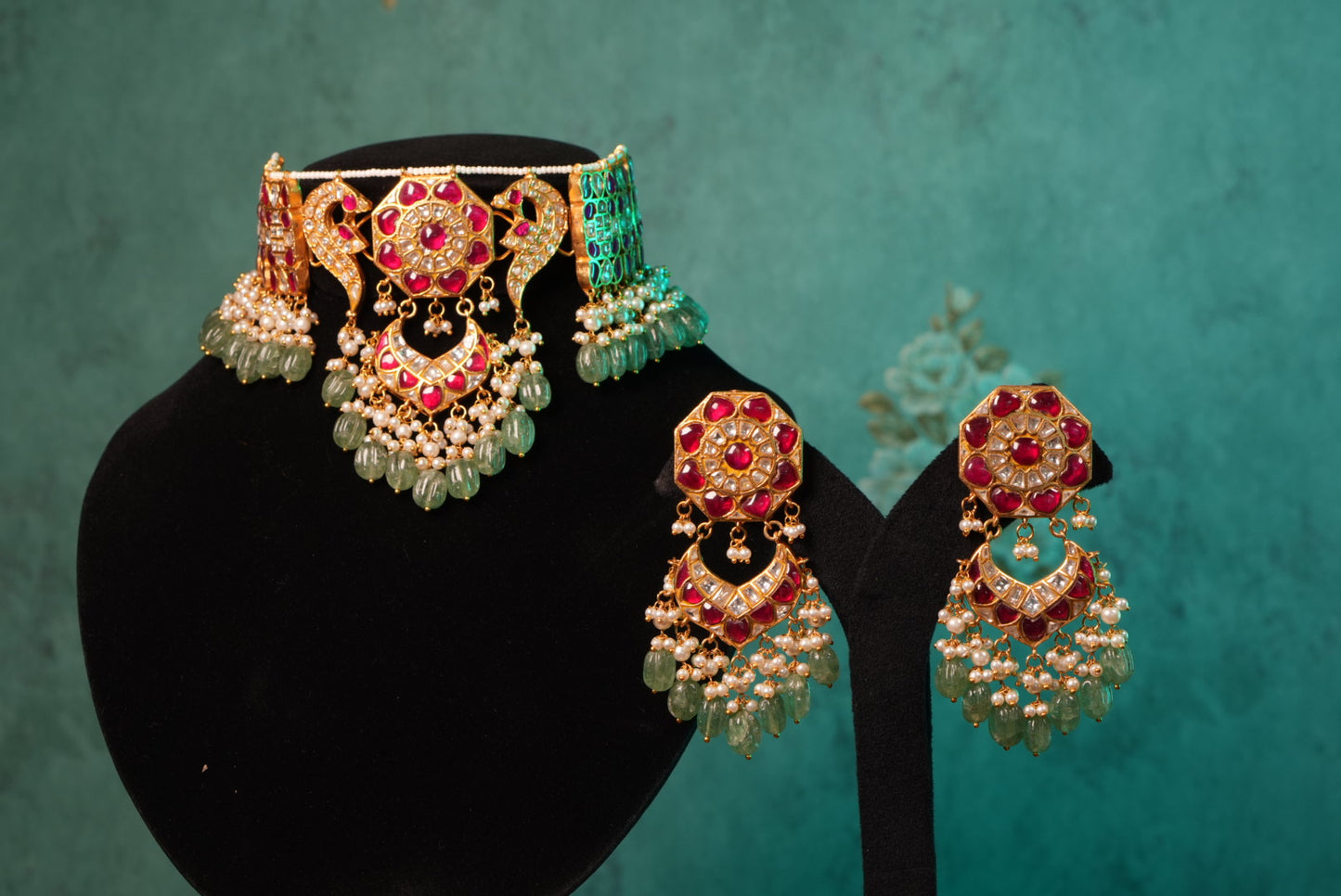 Kundan Choker Set (4-9004)(R)(ALREADY DISCOUNTED) - JEWELSTYLE