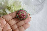 Ruby Kundan Studs (1-5556)(K)