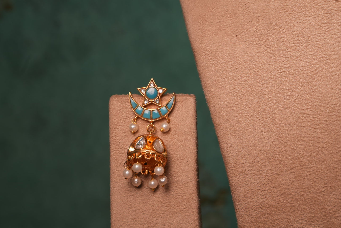 Turquoise Kundan Choker Set (4-9002)(R)(ALREADY DISCOUNTED) - JEWELSTYLE