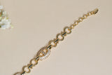 AD Stone Tennis Bracelet (3-468)(EX)