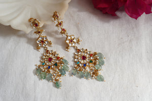 Kundan Earrings  (1-4063)(A)