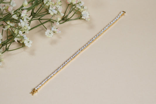 AD Stone Tennis Bracelet (3-463)(EX)