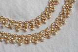 White Kundan Anklets (7-1)