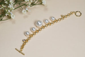 AD Stone Tennis Bracelet (3-466)(EX)