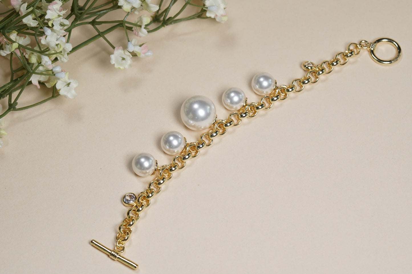 AD Stone Tennis Bracelet (3-466)(EX)