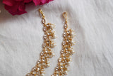 White Kundan Anklets (7-1)