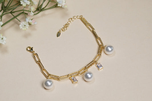 AD Stone Tennis Bracelet (3-467)(EX)