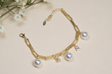 AD Stone Tennis Bracelet (3-467)(EX)