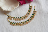 Green  Kundan Anklets (7-2)(S)