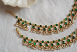 Green  Kundan Anklets (7-2)(S)