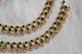 Green  Kundan Anklets (7-2)(S)