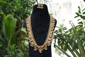 Guttapulasu OR kundan Necklace set (4-8198)(R)