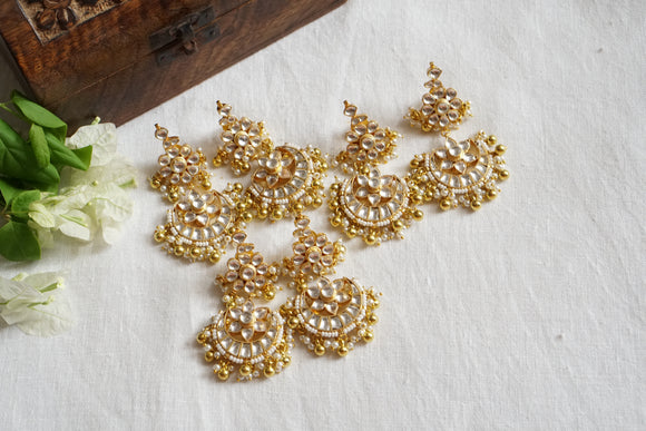 Kundan Chandbali Earring (1-4642)(R)