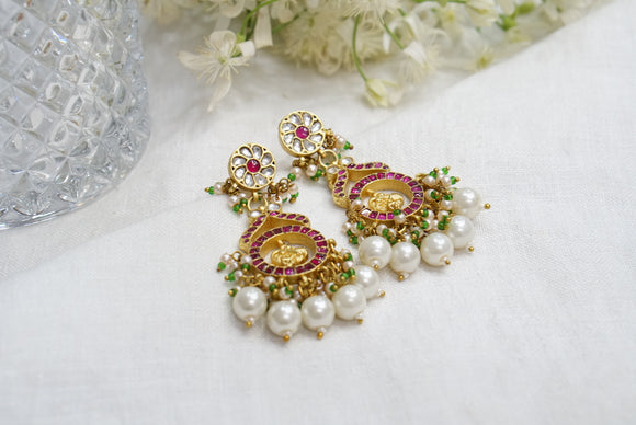 Kundan Earrings(1-3833-C)(A) (ALREADY DISCOUNTED)