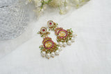 Kundan Earrings(1-3833-C)(A) (ALREADY DISCOUNTED)