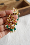 Pink Kundan Jhumki (1-4636)(R)