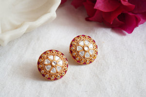 Polki  studs  (1-4062)(A)