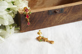 Pink Kundan Earrings (1-4638)(R)