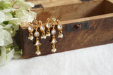 White Kundan Earrings (1-4639)(R)