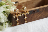 White Kundan Earrings (1-4640)(R)