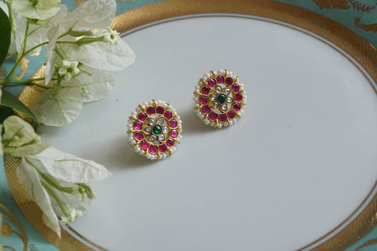 Kundan Studs (1-5075)(K) - JEWELSTYLE