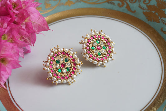 Kundan Studs (1-5078)(K) - JEWELSTYLE