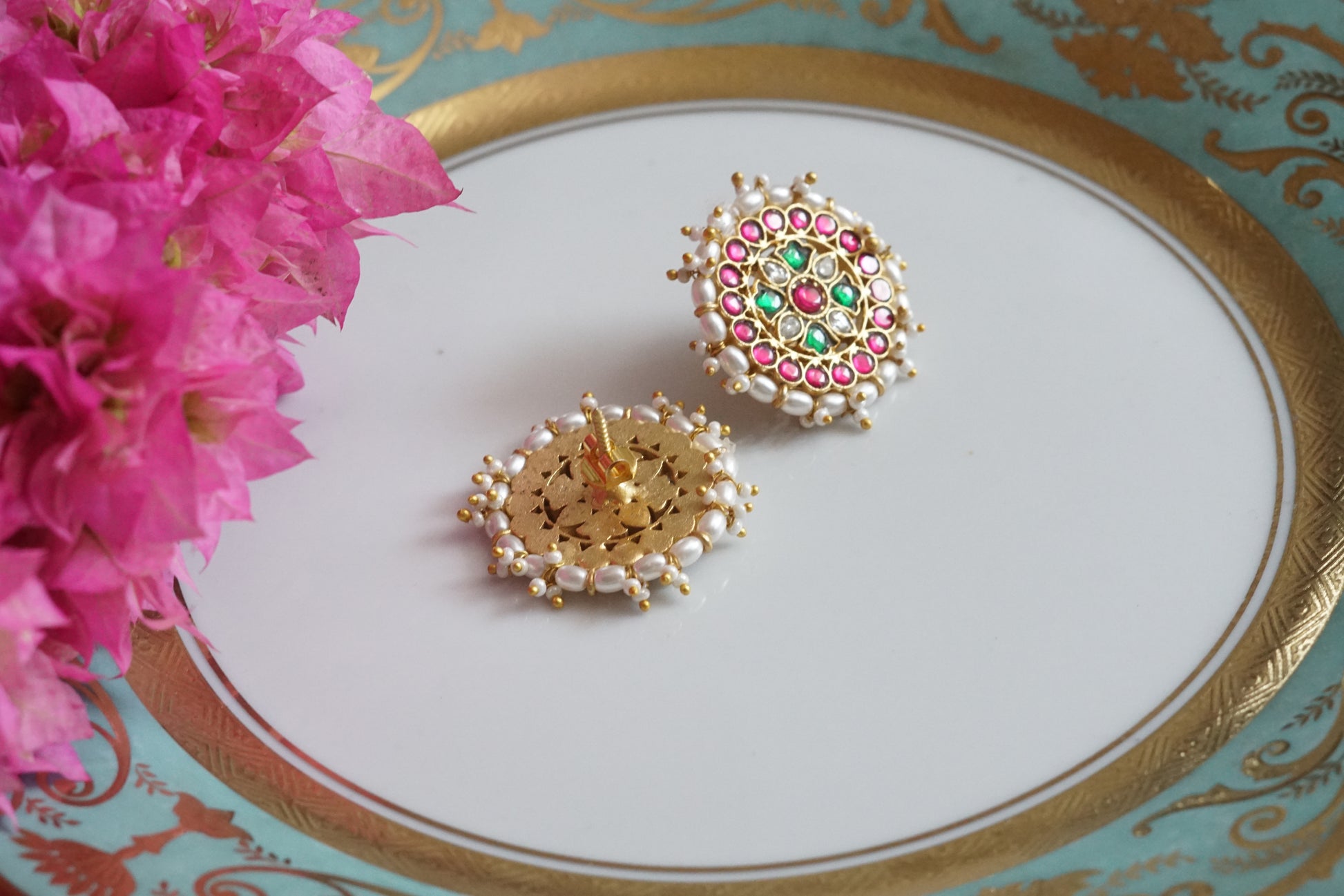 Kundan Studs (1-5078)(K) - JEWELSTYLE