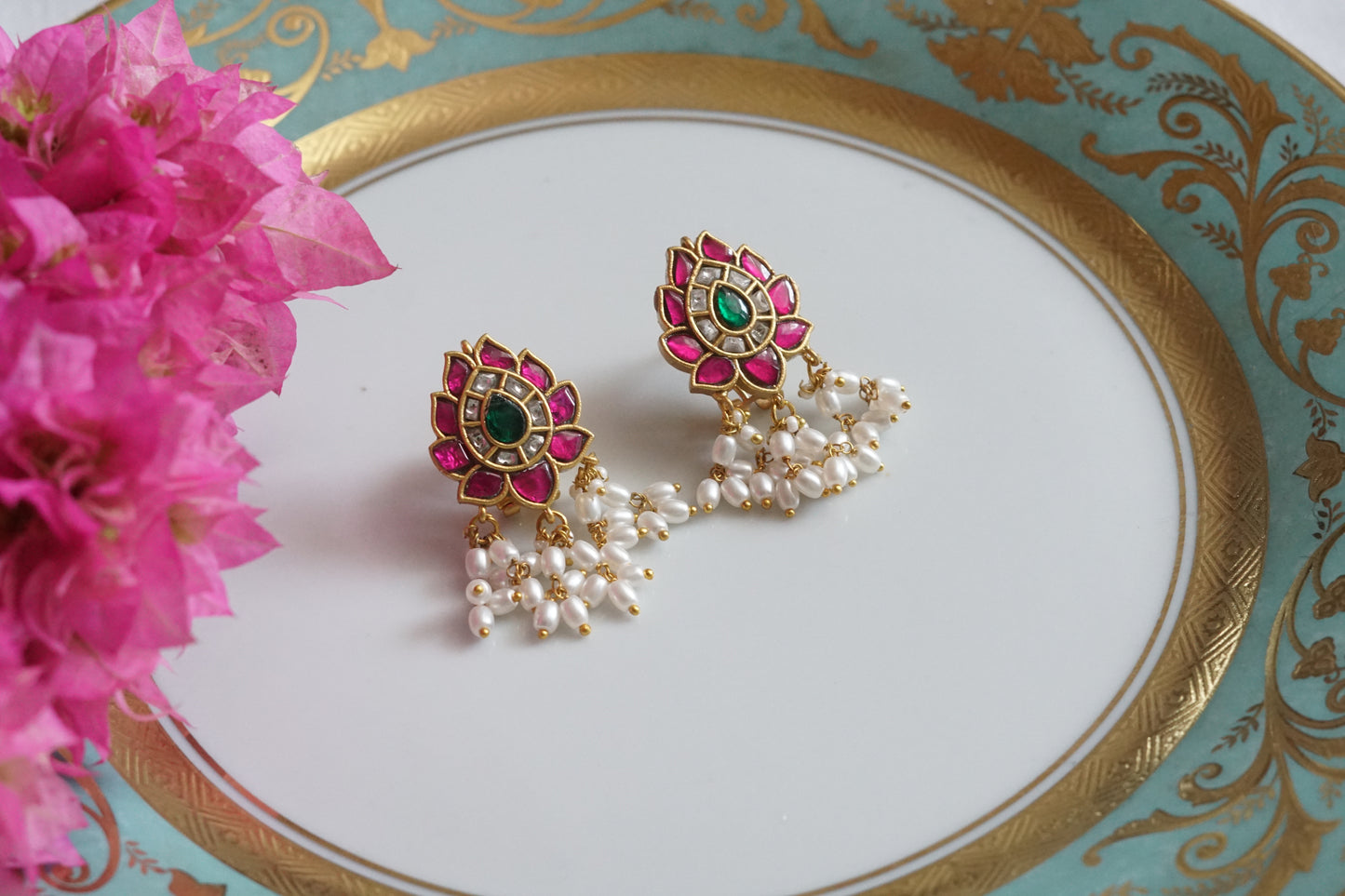 Kundan Studs (1-5079)(K) - JEWELSTYLE