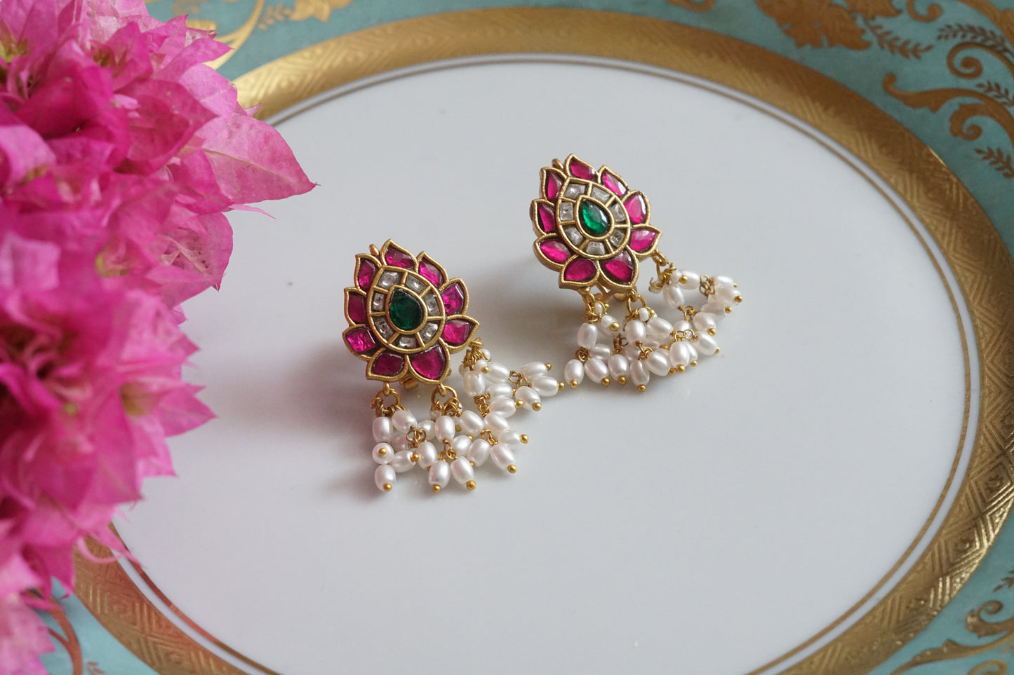 Kundan Studs (1-5079)(K) - JEWELSTYLE