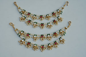 Kundan Ear chain (9-135)(R)