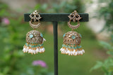 Mint Polki Jhumki (1-4645)(B)