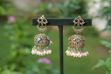 Mint Polki Jhumki (1-4645)(B)