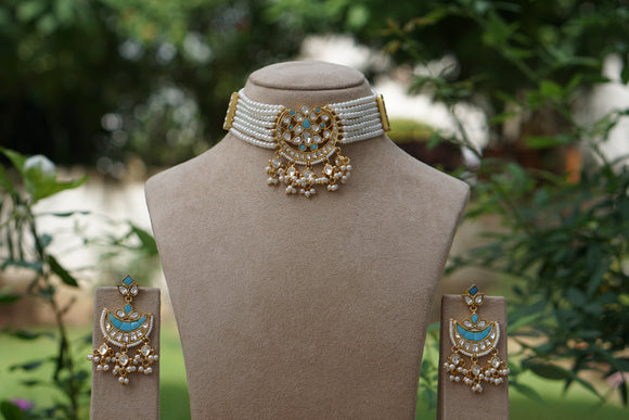 Firoza Choker set (4-8502)(R)