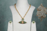 Kundan pendant set(4-8202)(Ak)