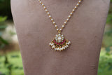 Kundan PENDANT chain (4-8053)(R)