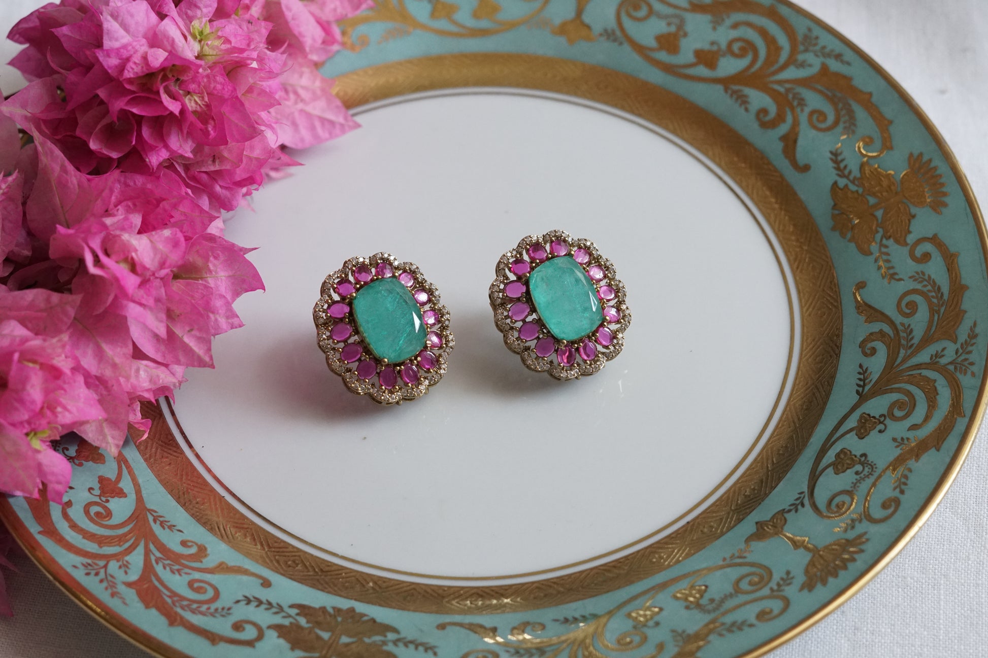 Polki Studs (1-5085)(B) - JEWELSTYLE